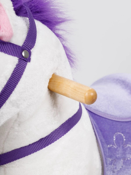 Изображение товара Каталка детская Amarobaby Funny Horse Лошадка / AMARO-28FH-BeFi (белый/фиолетовый)