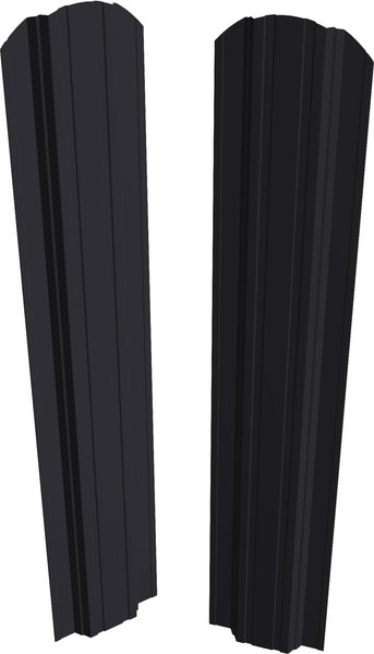 Изображение товара Штакетник металлический Скайпрофиль П-образный 111 Престиж Пэ-RAL7024/7024 (1.7м, 10шт)