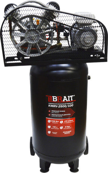 Изображение товара Воздушный компрессор Brait KMRV-2500/100 (вертикальный)