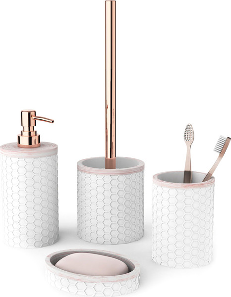 Изображение товара Набор аксессуаров для ванной и туалета FORA Soft (4 предмета)