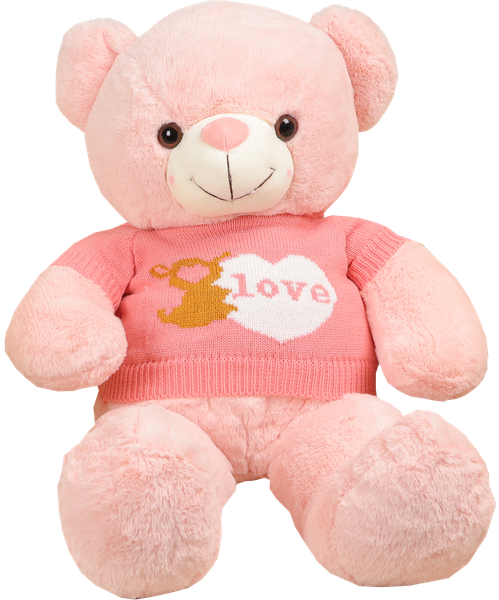 Изображение товара Мягкая игрушка Sima-Land Медведь в розовой кофте / 10653163 (розовый)