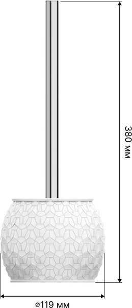 Изображение товара Набор аксессуаров для ванной и туалета FORA Brilliant (4 предмета)