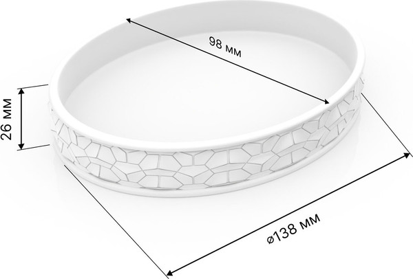 Изображение товара Набор аксессуаров для ванной и туалета FORA Brilliant (4 предмета)
