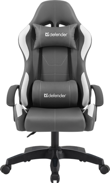 Изображение товара Кресло геймерское Defender Chromos / 64675 (серый/белый)