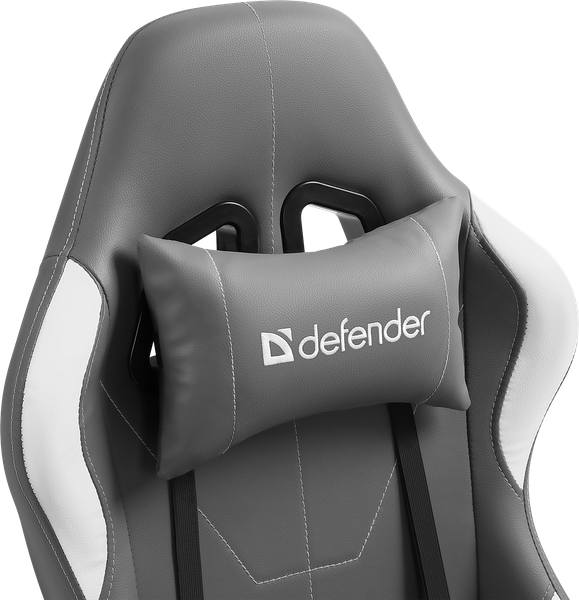 Изображение товара Кресло геймерское Defender Chromos / 64675 (серый/белый)