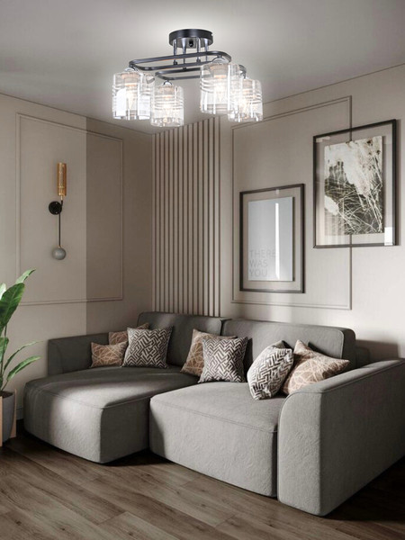 Изображение товара Люстра Aitin-Pro НПБ 02-4x60-101 / 70209/4 (черный/хром)