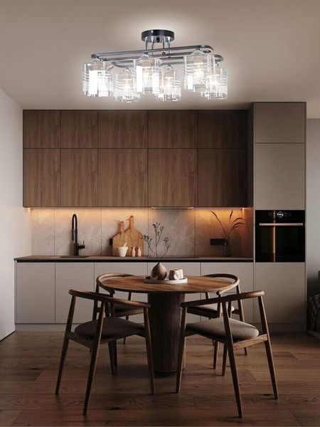 Изображение товара Люстра Aitin-Pro НПБ 02-6x60-101 / 70209/6 (черный/хром)