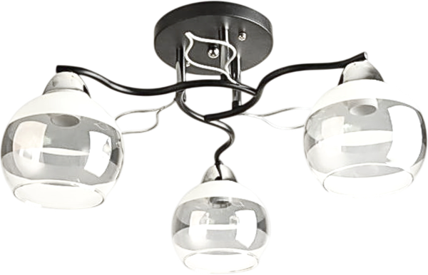 Изображение товара Люстра Aitin-Pro НПБ 02-3x60-101 / 8293/3 (черный/хром)