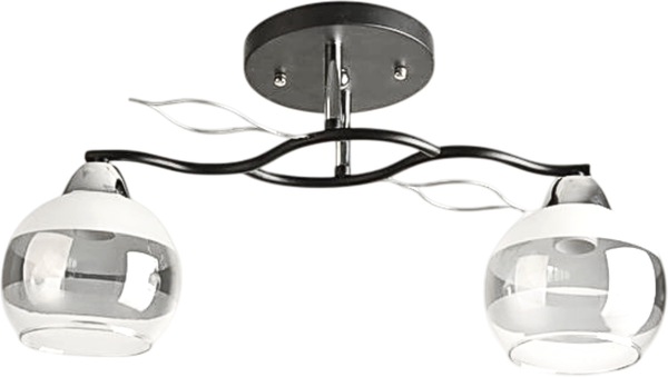 Изображение товара Потолочный светильник Aitin-Pro НПБ 02-2x60-101 / 8293/2 (черный/хром)