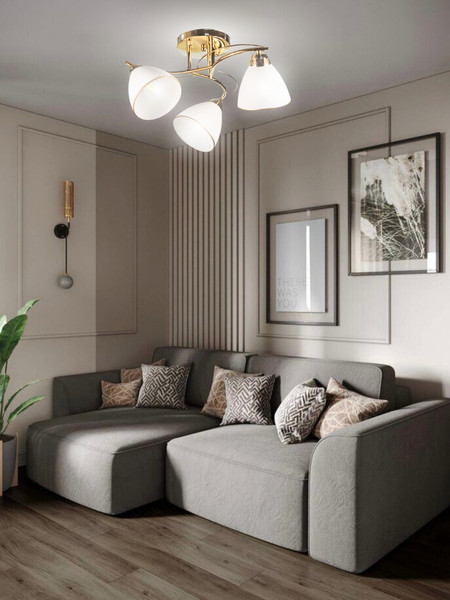 Изображение товара Люстра Aitin-Pro НПБ 02-3x60-101 / 8206/3 (золото)