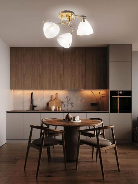 Изображение товара Люстра Aitin-Pro НПБ 02-3x60-101 / 8206/3 (золото)