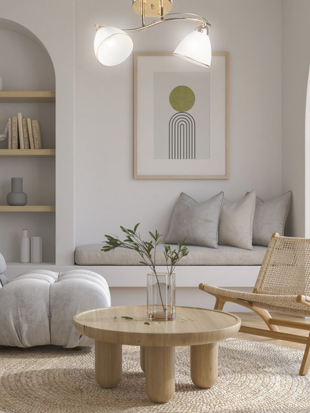 Изображение товара Потолочный светильник Aitin-Pro НПБ 02-2x60-101 / 8206/2 (золото)