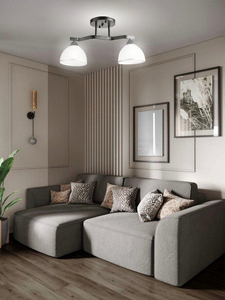 Изображение товара Потолочный светильник Aitin-Pro НПБ 02-2x60-101 / 8205/2 (черный)