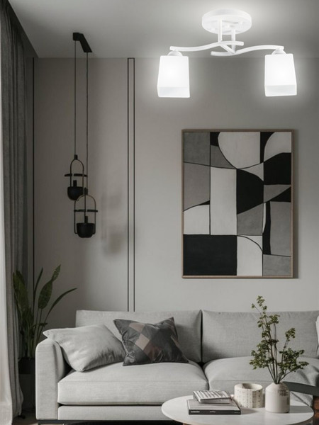 Изображение товара Потолочный светильник Aitin-Pro НПБ 02-2x60-101 / 7603/2 (белый)