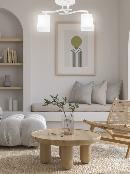 Изображение товара Потолочный светильник Aitin-Pro НПБ 02-2x60-101 / 7603/2 (белый)