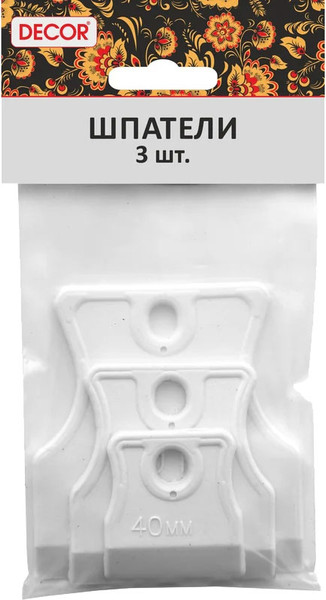Изображение товара Набор шпателей Decor 40, 60, 80мм  / 308-0009 (3шт)