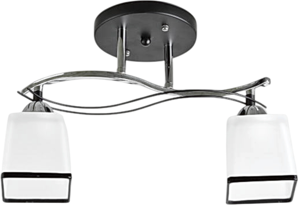 Изображение товара Потолочный светильник Aitin-Pro НПБ 02-2x60-101 / 7542/2 (черный/хром)