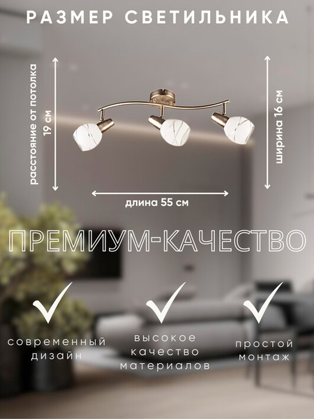 Изображение товара Спот Aitin-Pro НПБ 02-3x40-102 / 7496/3 (сатин)