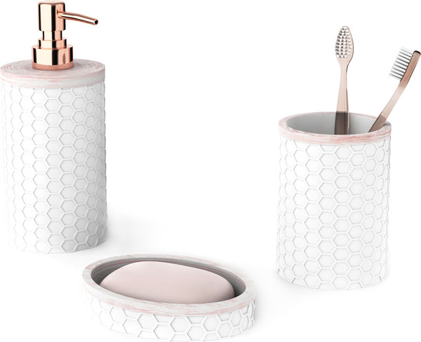 Изображение товара Набор аксессуаров для ванной FORA Soft (3 предмета)