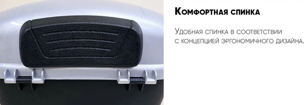 Изображение товара Кофр для мотоцикла AVM 818 (металлик)