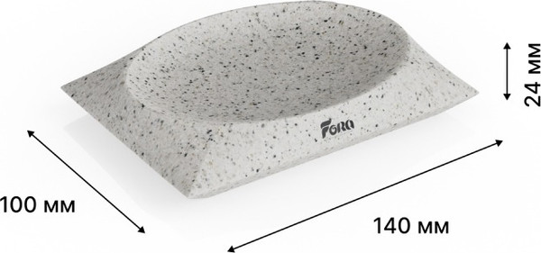 Изображение товара Набор аксессуаров для ванной FORA Volcano (3 предмета)