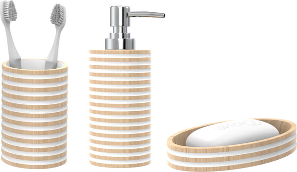 Изображение товара Набор аксессуаров для ванной FORA Spiral (3 предмета)