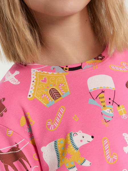 Изображение товара Пижама детская Mark Formelle 567743 (р.122-60, персонажи на розовом)