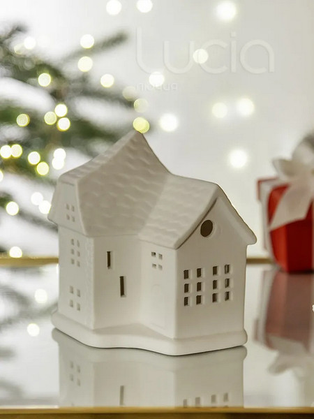 Изображение товара Ночник Лючия Фарфоровый Домик 02 / 185-02