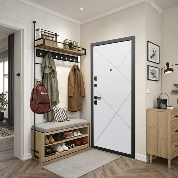 Изображение товара Входная дверь Guard 96x205x7 левая (серебристый/белый матовый)