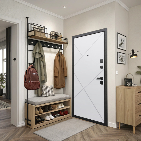 Изображение товара Входная дверь Guard 96x205x7 правая (серебристый/белый матовый)