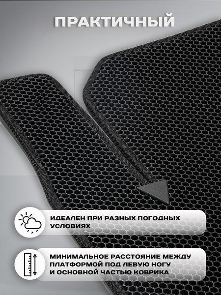 Изображение товара Комплект ковриков для авто Alicosta 1727_1 для Ford Explorer III SUV/U152 2001-2005 (EVA соты, черный)