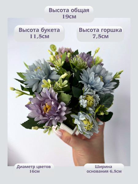 Изображение товара Искусственное растение Merry Bear Home Decor EGB3121012 (синий)