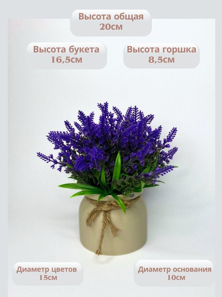 Изображение товара Искусственное растение Merry Bear Home Decor EGB5524008 (26, фиолетовый)
