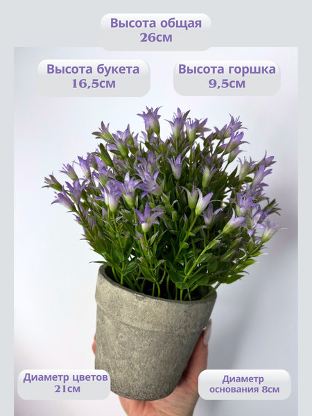 Изображение товара Искусственное растение Merry Bear Home Decor EGB5524002 (24см, сиреневый)