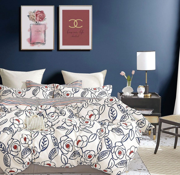 Изображение товара Комплект постельного белья Alleri Перкаль Elite 2сп с европростыней / Пер-158