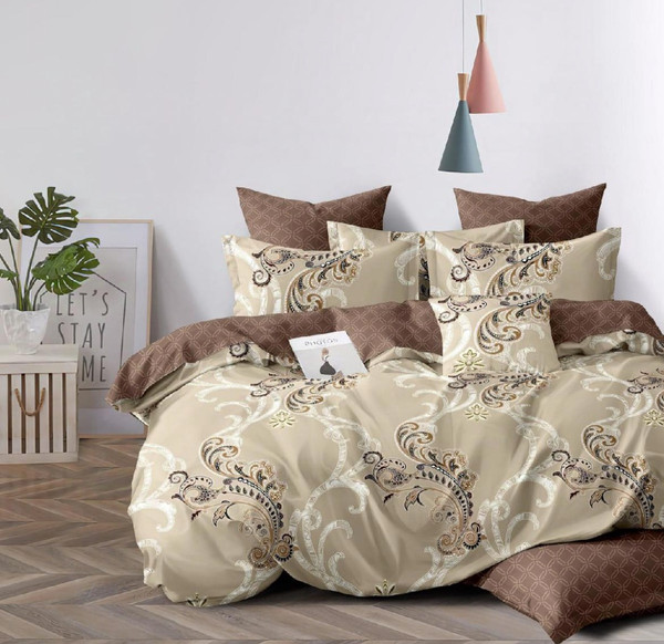 Изображение товара Комплект постельного белья Alleri Перкаль Elite 2сп с европростыней / Пер-159