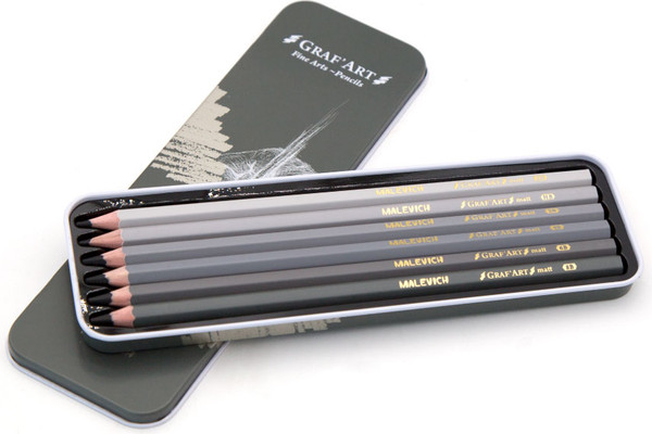 Изображение товара Набор простых карандашей Малевичъ GrafArt / 197303 (6шт)