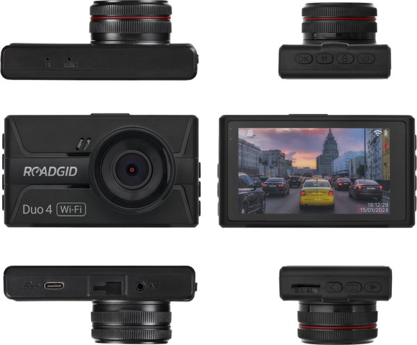 Изображение товара Автомобильный видеорегистратор Roadgid Duo 4 / 4603805190455 (с камерой заднего вида)