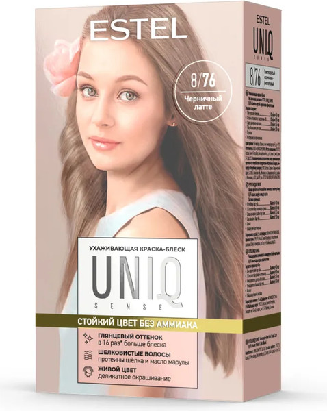 Изображение товара Крем-краска для волос Estel Uniq Sense 8/76 (165мл, светло-русый)