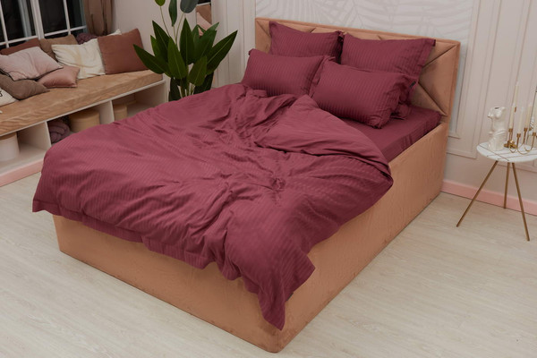 Изображение товара Комплект постельного белья Sofi de Marko Моне 1.6 / 1.6-СС-М-12 (бордо)