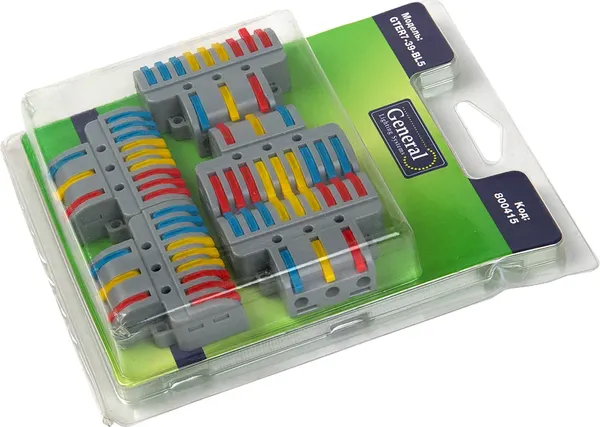 Изображение товара Набор клемм General Lighting GTER7-39-BL5 / 800415 (5шт)