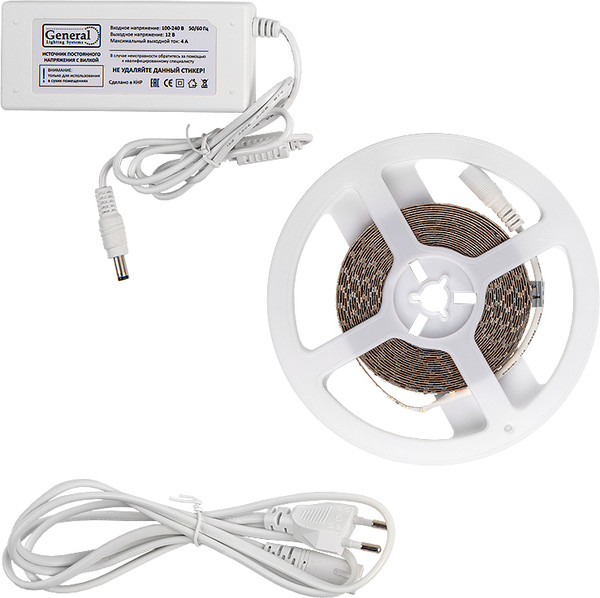 Изображение товара Светодиодная лента General Lighting GLS-2835-120-9.6-12-IP20-PRO-6-5-KIT / 501422