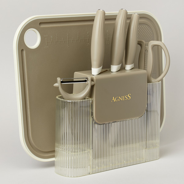 Изображение товара Набор кухонных приборов Agness 671-030 (серый)