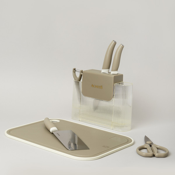 Изображение товара Набор кухонных приборов Agness 671-030 (серый)