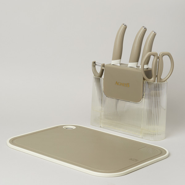 Изображение товара Набор кухонных приборов Agness 671-030 (серый)