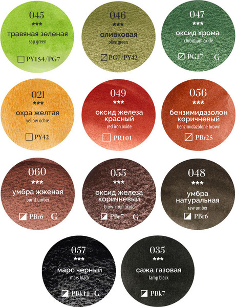 Изображение товара Акварельные краски Малевичъ Veroneze / 630976 (35цв)