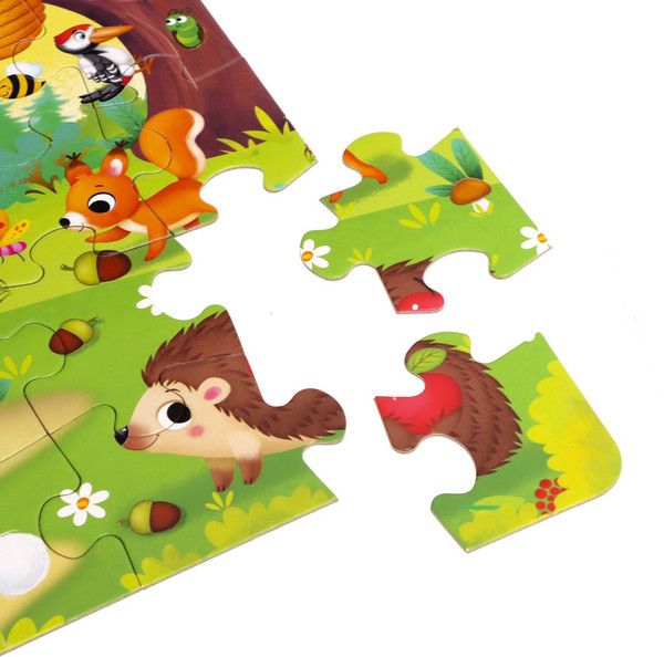 Изображение товара Пазл Puzzle Time Зверята в лесу / 9178204 (35эл)