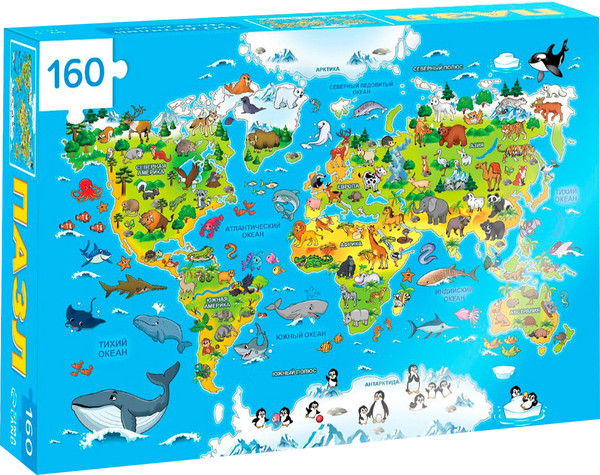 Изображение товара Пазл Puzzle Time Животные нашей планеты / 6880877 (160эл)