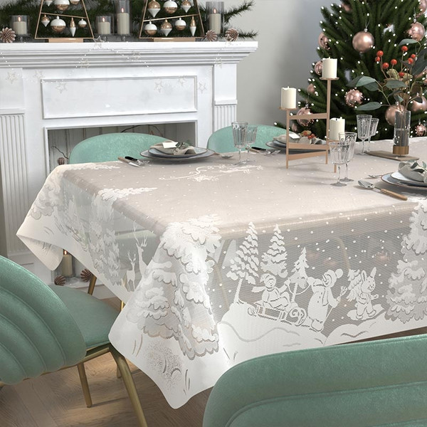 Изображение товара Скатерть Лента К296 200x150 (белый)