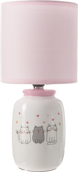 Изображение товара Прикроватная лампа Risalux Кошечка 10392942 (белый/розовый)